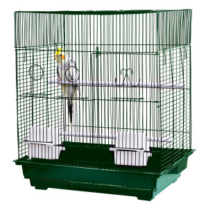 Flat Top Bird Cage — Assorted Colors, 18 × 14 × 22 in — image 1