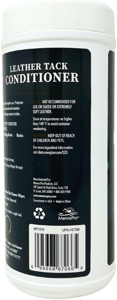 Lexol Leather Conditioner Quick Wipes – Pre-Moistened Leather Care Wipes for Saddles, Tack, Boots & More