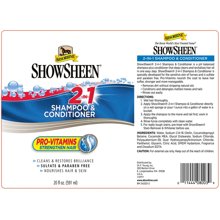 ShowSheen 2-in-1 Shampoo 20oz 