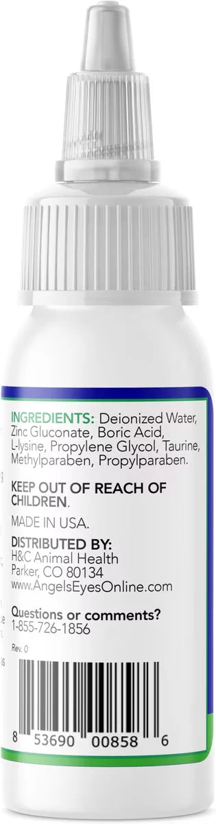 Angels' Eyes Zinc-Otic Ear Relief Treatment for Dogs & Cats, 1 oz
