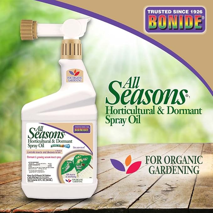  BONIDE, All Seasons Horticultural&Dormant Spray Oil, 32 fl.oz.