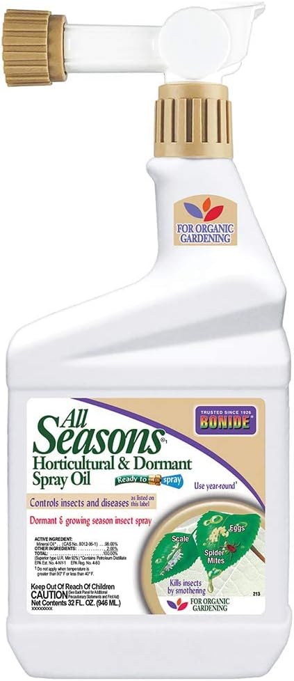  BONIDE, All Seasons Horticultural&Dormant Spray Oil, 32 fl.oz.