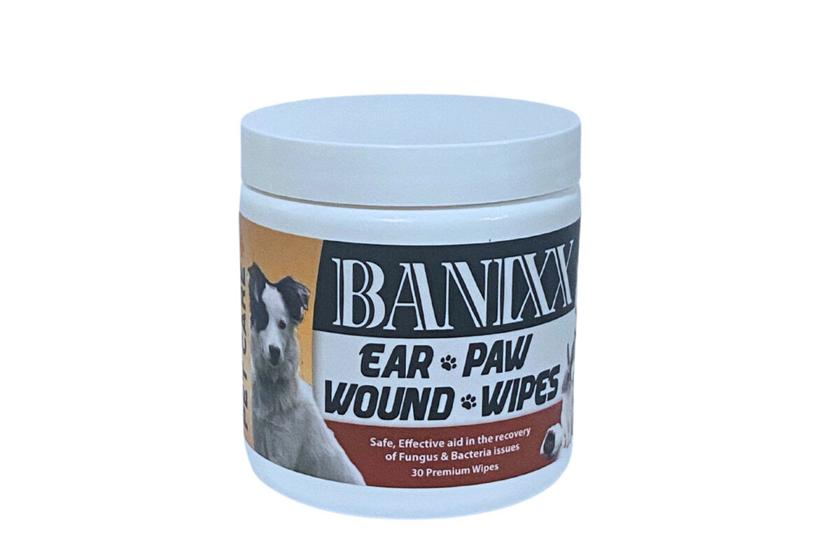 Banixx Pet Care Ear Paw & Wound Wipes