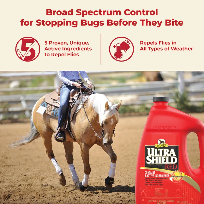  Absorbine UltraShield Red Insecticide & Repellent, 128 fl oz Gallon