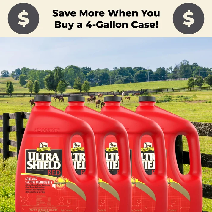  Absorbine UltraShield Red Insecticide & Repellent, 128 fl oz Gallon