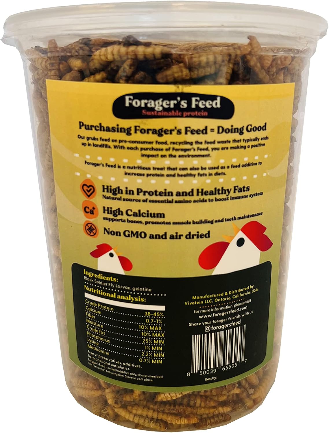 Foragers Feed Peck & Play - Chicken Treat Cup