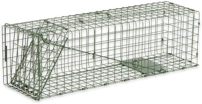 Duke #2 Live Animal Cage Trap 24" x 7" x 7" – Single Door Rabbit & Large Squirrel Trap