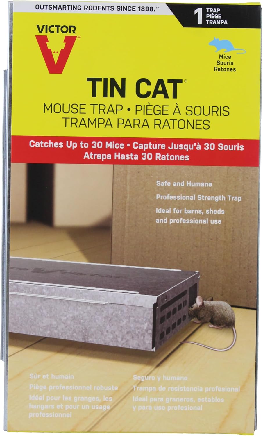 Victor M310S Tin Cat Multi-Catch Live Mouse Trap – Indoor & Outdoor Humane Catch and Release