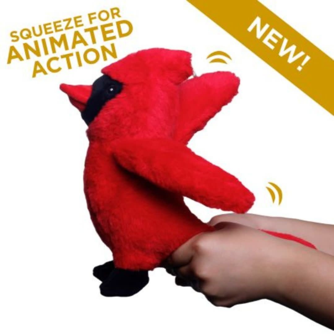 Tall Tails Plush Animated Cardinal Dog Toy – 11 Inch