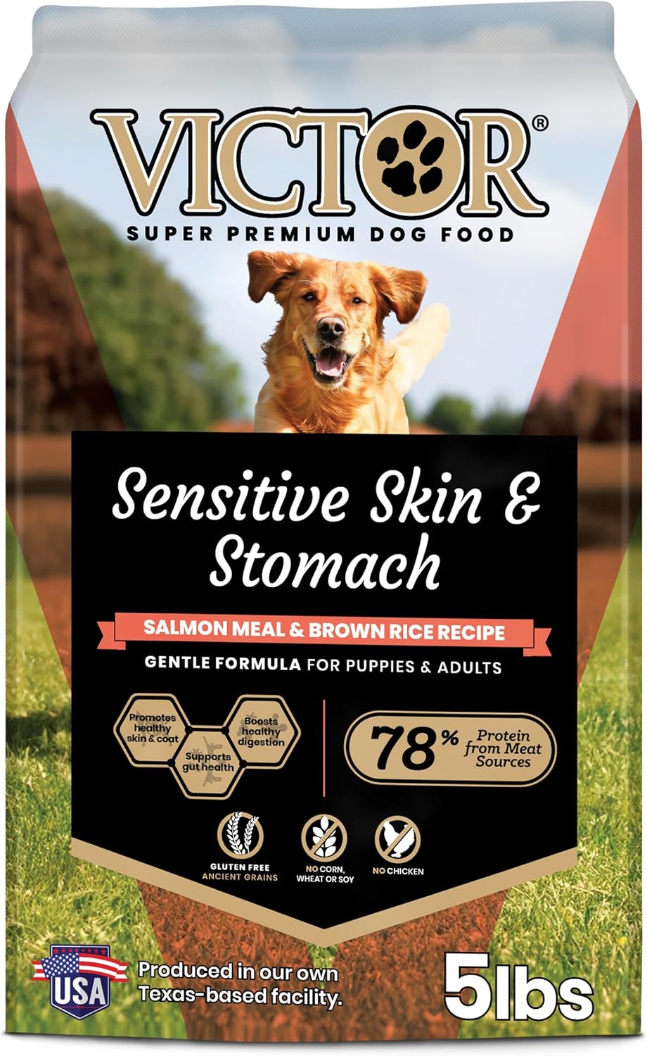 VICTOR Sensitive Skin & Stomach Salmon Meal & Brown Rice Dog Food — image 1