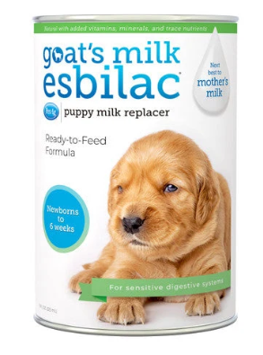PetAg Goat’s Milk Esbilac Liquid Puppy Milk Replacer – Ready-to-Feed Formula for Newborn Puppies & Sensitive Digestion, 11 oz