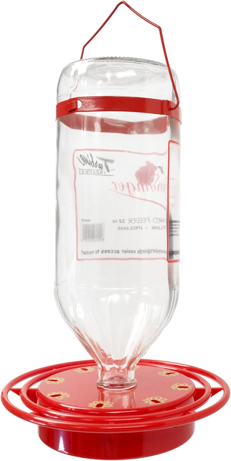 Humdinger 32 oz Glass Hummingbird Feeder