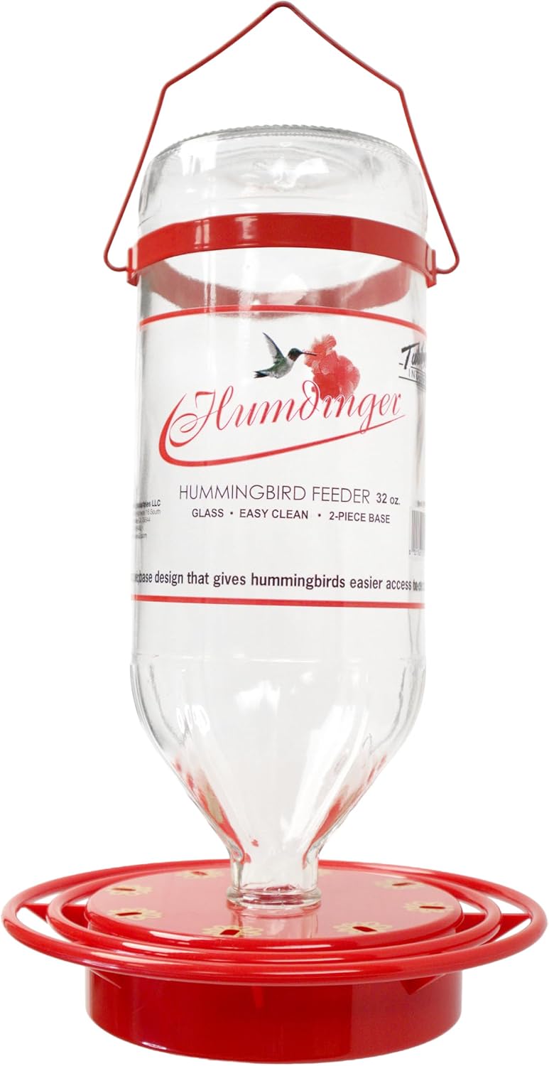 Humdinger 32 oz Glass Hummingbird Feeder