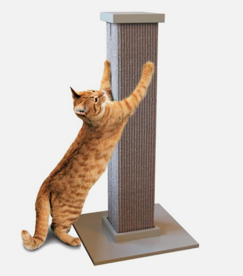 SmartCat Ultimate Scratching Post – Gray, 32 Inch
