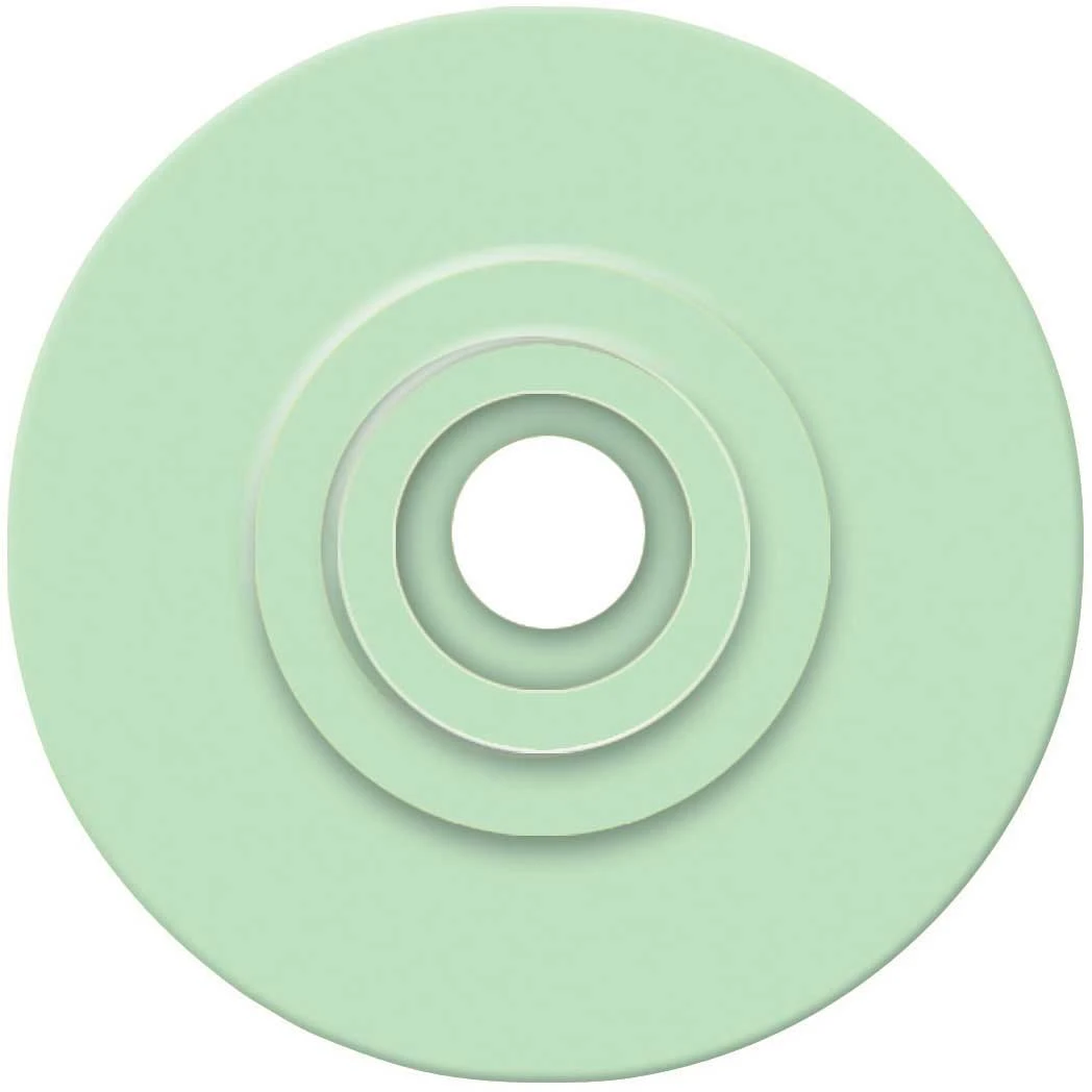 Allflex Global Small Female Livestock Ear Tag Buttons – green Blank Replacement Tags, 25 Pack