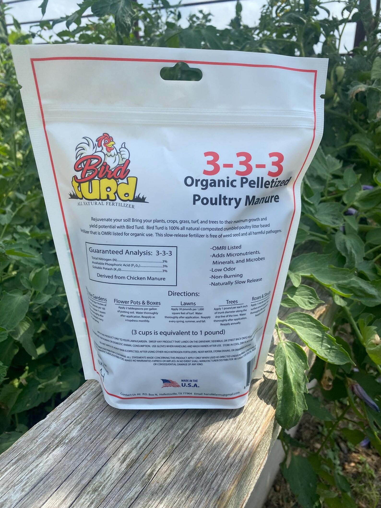 Bird Turd All Natural Organic Fertilizer 1lb