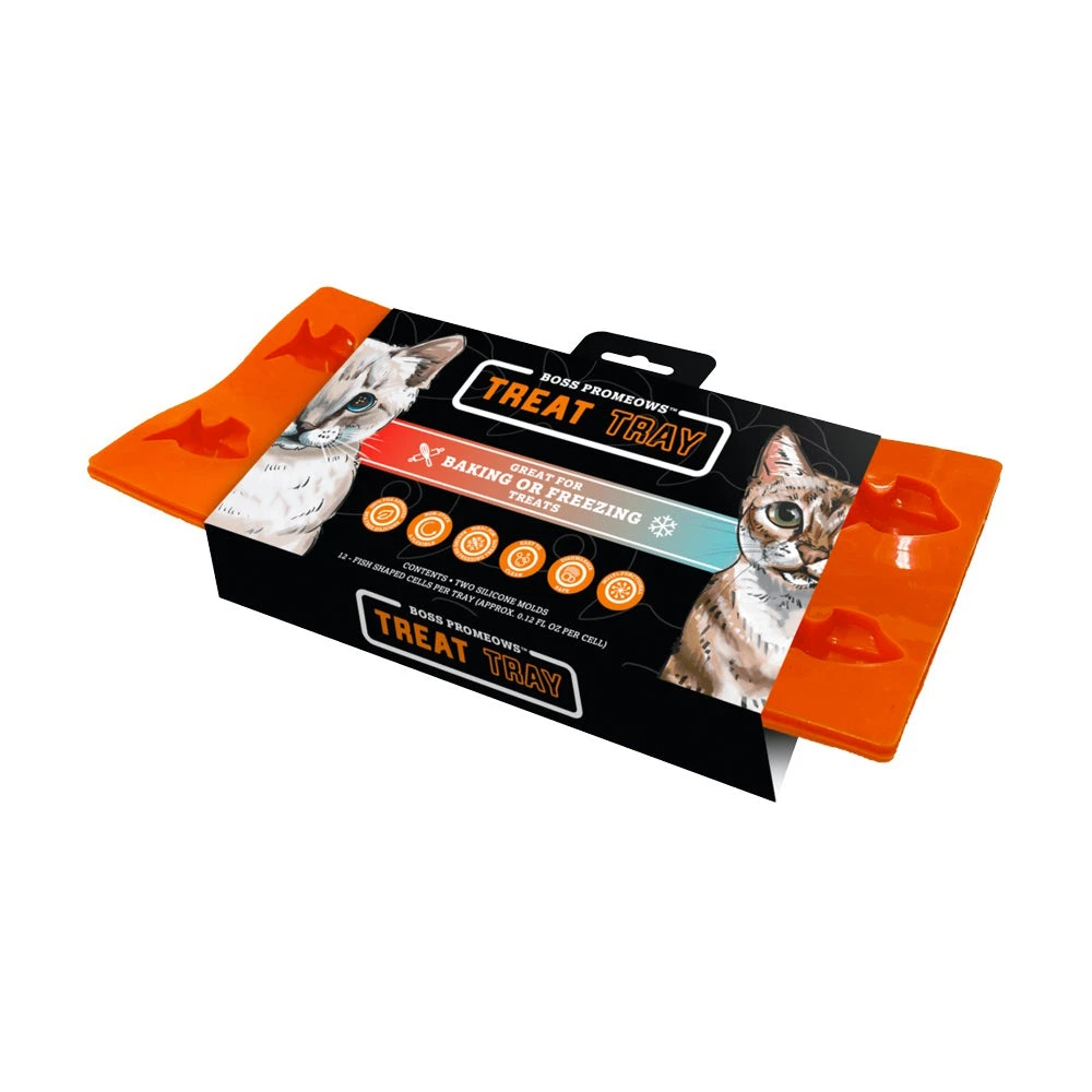 Boss Cat ProMeows Silicone Treat Tray, 2 Pack