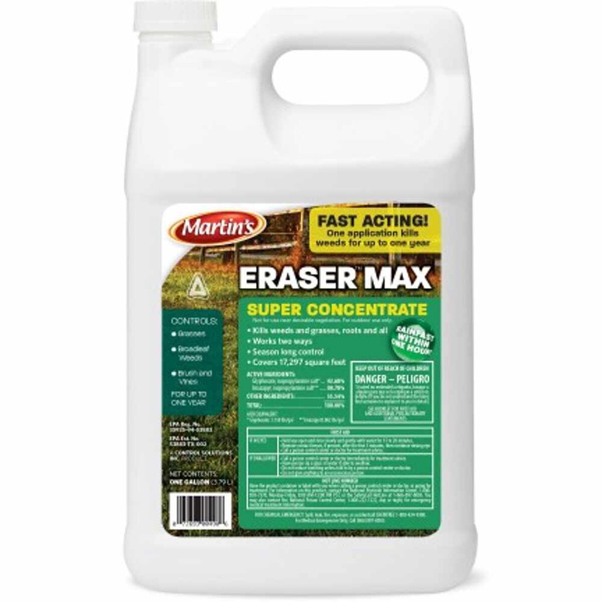 Martin’s Eraser Max Super Concentrate Herbicide – Weed, Grass, Brush & Vine Killer – Glyphosate & Imazapyr – 1 Gallon (128 fl oz