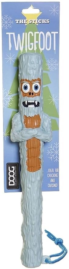 DOOG Twigfoot Holiday Stick Dog Toy – Christmas Fetch & Chew Toy, 13 Inch