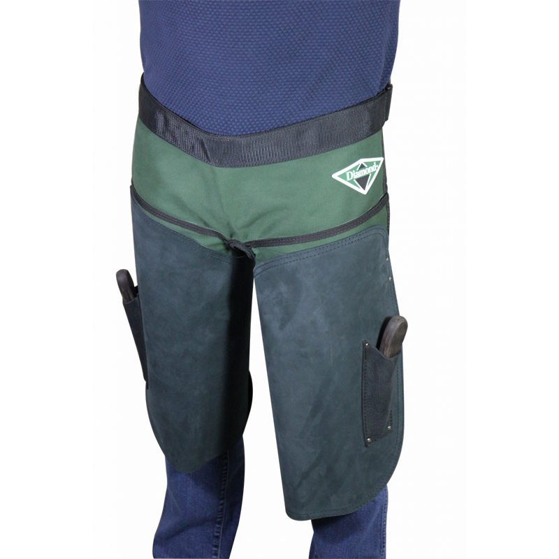Diamond Farrier Apron Short 22" – Heavy-Duty Cotton & Leather Protective Horseshoeing Apron
