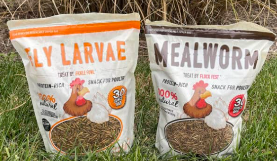 Mixed Mealworms, Fly Larvae & Beetles 10 oz – High-Protein Treat for Wild Birds, Chickens & Reptiles  Ad