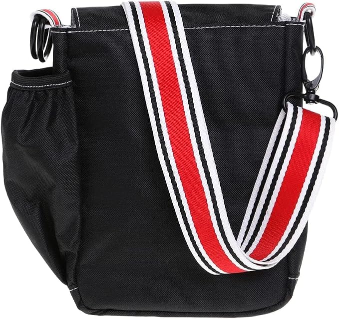 DOOG Walkie Shoulder Bag, Black, Dog Walking Crossbody Bag with Phone Pocket & Waste Bag Dispenser