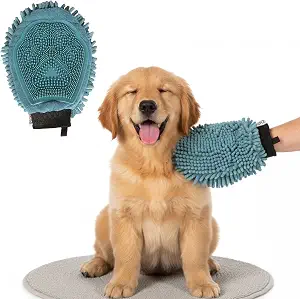 Dirty Dog Grooming Mitt pacific Blue
