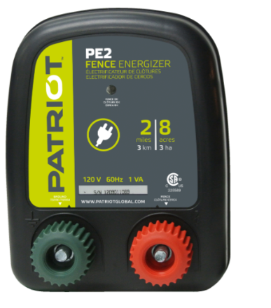 PE2 Fence Energizer (AC) – 0.1J Low Impedance Electric Fence Energizer
