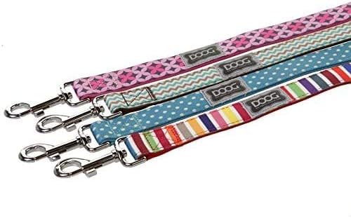 DOOG Neon Neoprene Dog Leash – Bright Reflective Lead for Everyday Walks & Outdoor Activities