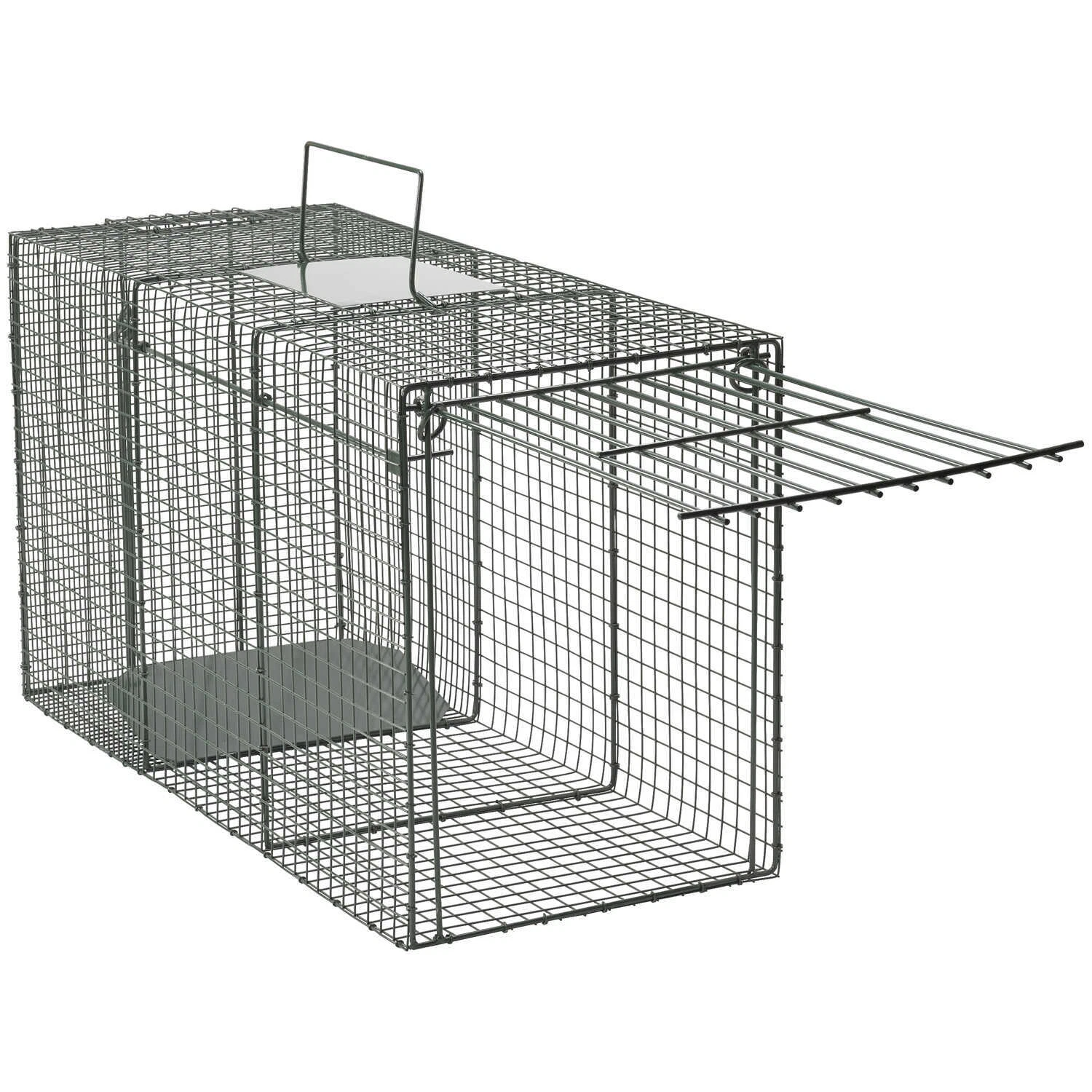 Duke Traps Heavy Duty XX-Large Live Animal Cage Trap 36" x 15" x 20" – Coyote, Bobcat & Dog Trap
