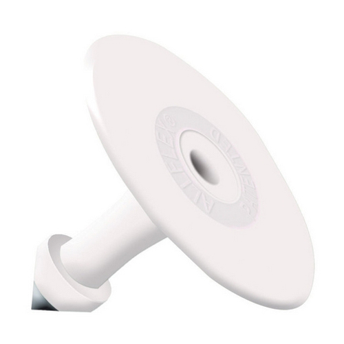Allflex Global Small Male Livestock Ear Tag Buttons –  white Replacement Studs, 25 Pack 