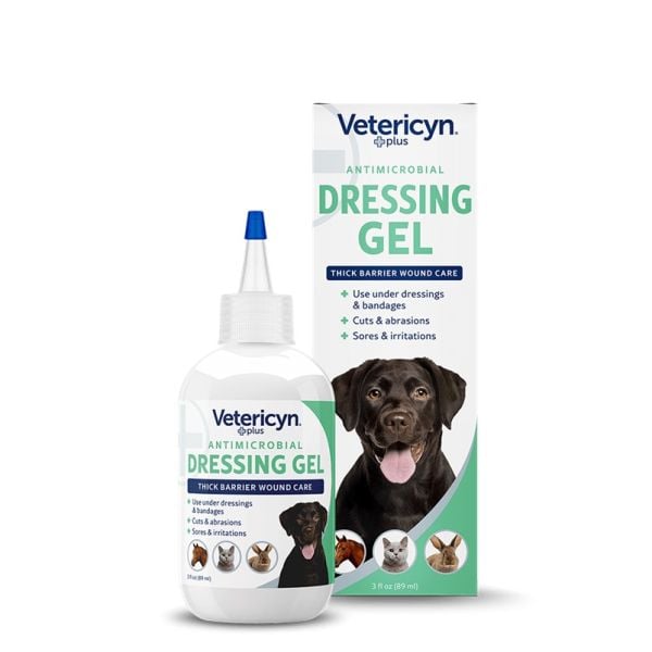 Vetericyn Plus Antimicrobial Wound Dressing Gel – 3 oz