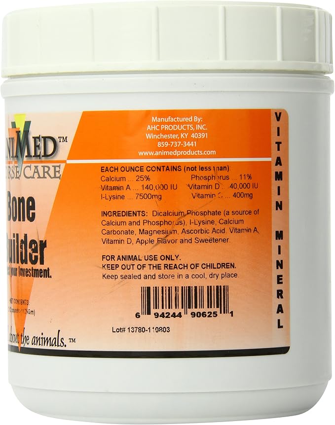 AniMed Bone Builder Supplement for Horses, 2.5-Pound