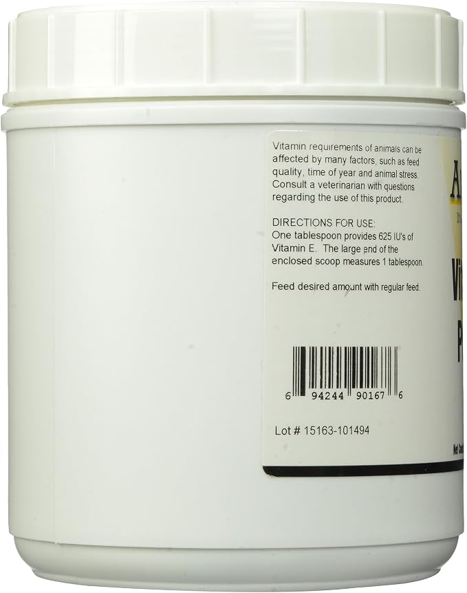 AniMed Vitamin E Powder Horse Supplement 2.5 lb – Antioxidant Nutritional Support for Horses