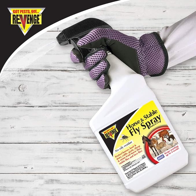 Bonide Revenge Horse & Stable Fly Spray RTU – 32 oz Ready-to-Use Insecticide Spray (Bonide)