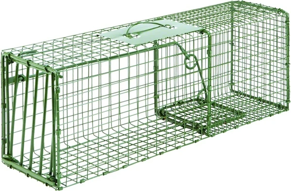 Duke Traps Heavy Duty Medium Live Animal Cage Trap 26" x 9" x 9" – Squirrel, Rabbit & Skunk Trap