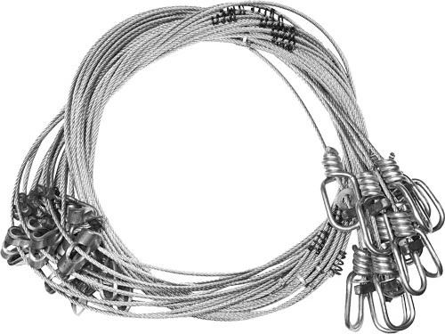 Duke Traps #4 Snare Cable Restraint AC34 – 5 ft 3/32" Steel Cable for Coyote & Fox, 12 Pack