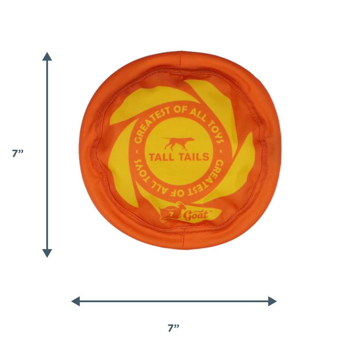 Tall Tails GOAT Sport Flyer Fetch Dog Toy - 7 inch