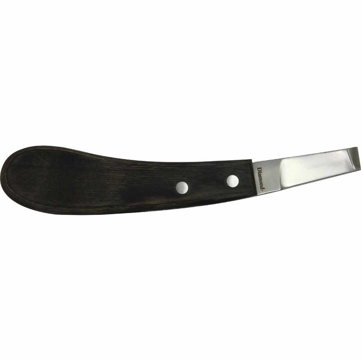 Diamond Farrier Hoof Knife – Stainless Steel Blade with Hardwood Handle for Horse Hoof Trimming