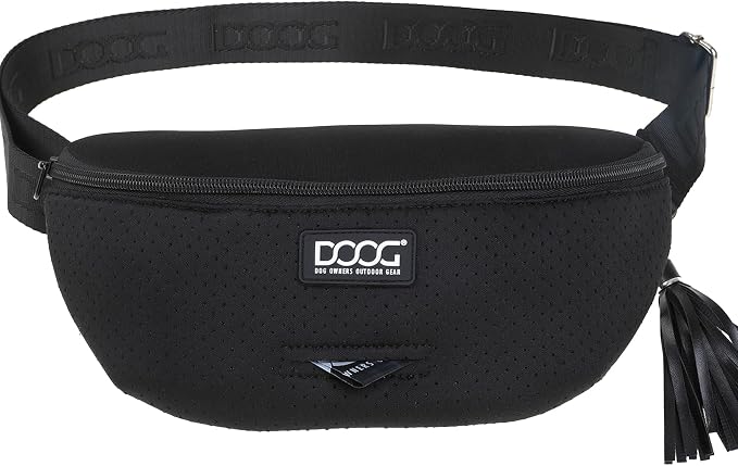 DOOG Neosport Hip Belt – Black, Adjustable Hands-Free Dog Walking Belt
