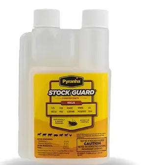 Pyranha Stock Guard 10% Permethrin Livestock Insect Control Concentrate – 8 oz