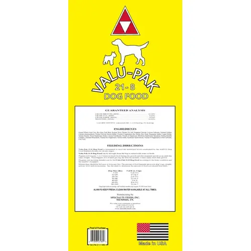 VALUPAK Yellow Bag 21/8 – 50 lb