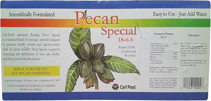Carl Pool Pecan Special Fertilizer 18-6-6