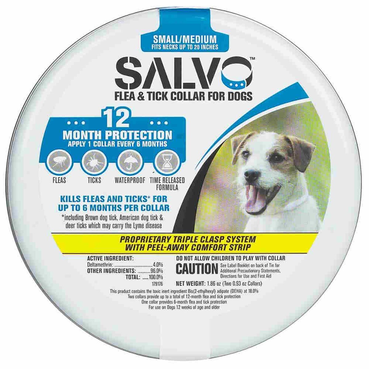 Salvo F&T Collar Small Dog 2pk