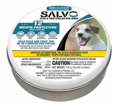 Salvo F&T Collar Small Dog 2pk