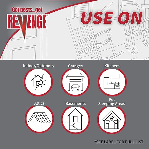 Bonide Revenge House Guard Foaming Insect Killer, 15 oz Ready-to-Use Aerosol Spray, Long Lasting Protection Indoors, Odorless and Nonstaining