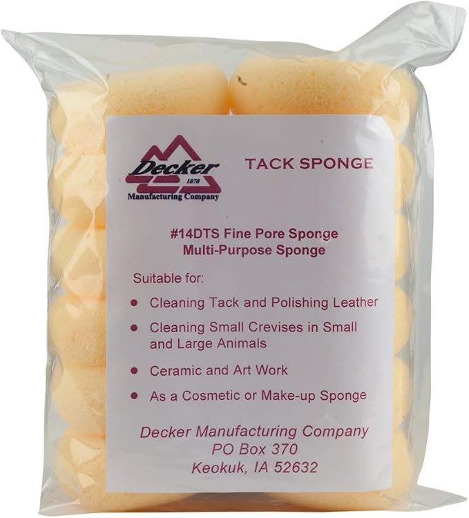 Equestrian Tack Cleaning Sponge – Soft Horse Saddle & Leather Care Applicator Sponge