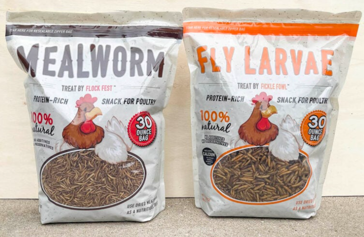 Mealworm & Fly Larvae 4 lb – High-Protein Live Feed for Chickens, Birds, Reptiles & Small Animals