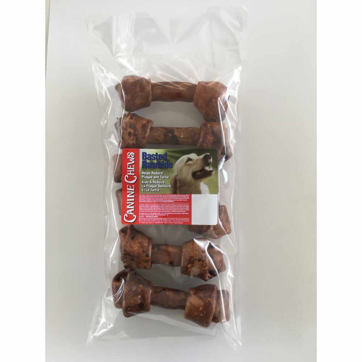 6pk 6-7" Beef Flavor Knotted Bones