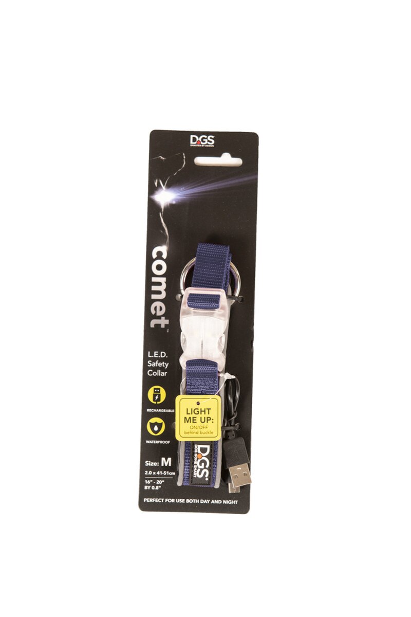 DGS Pet Products Comet Rechargeable LED Safety Dog Collar